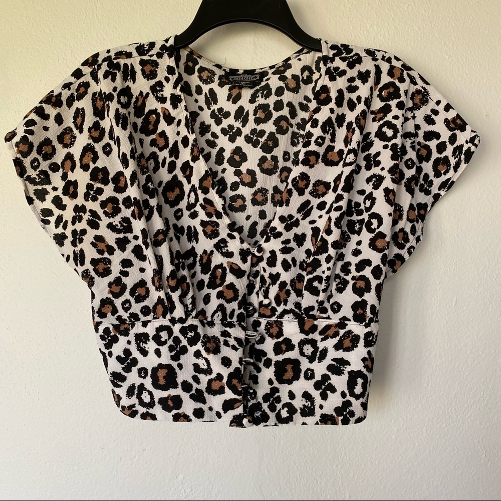 Animal print top
